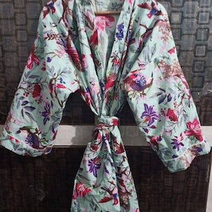 Cotton Kimono Robe,Japanese kimono,Satin Kimono Robe,Linen Kimono Robes,Indian Cotton,Robe Maternity Gown,Robe For Women,Plus Size Bath Robe
