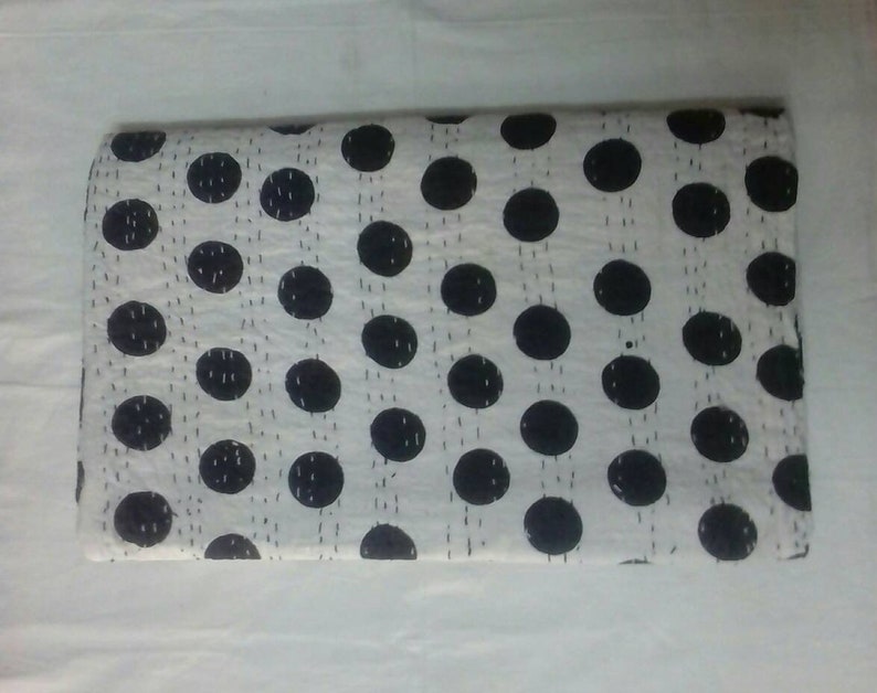coverlet blanket bedspread size New indian quilt handmade polka dot print kantha quilt gudri,bedcover multiple