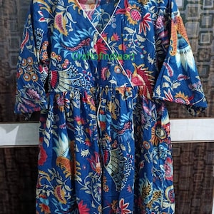 Skater And Circle Indian Long Summer Dress Dressing Gown Flapper Dress Cheongsam Dress Infinity Dress Wrap Dress Free Size Kimono Cardigan