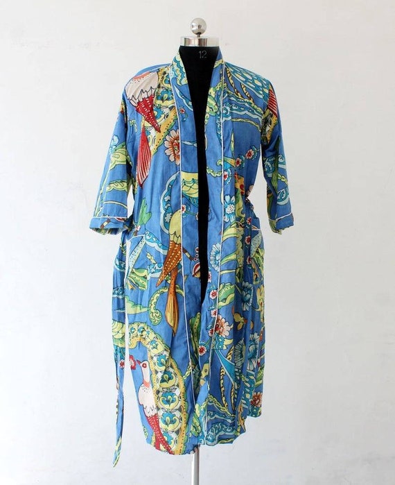 48 inch kimono Cardigan Beach Wear Cotton Robe Floral Kimono Robe Night Costume Delivery Gown Japanese Kimono Bridesman Robes Indian Kimono