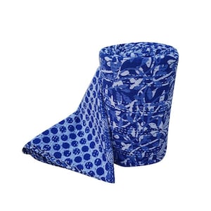Beautiful blue color indigo kantha bedspread, kantha quilt kantha coverlet size-multi