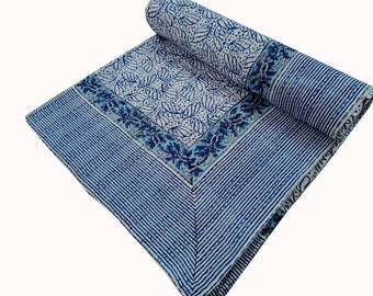 Floral kantha edredón indio hecho a mano Bedcover kantha bedcover, tirar edredón hecho a mano indio de varios tamaños