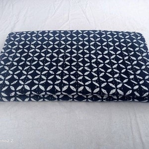 Indigo kantha quilt perfect bed matching bedspread blanket coverlet throw Queen Size