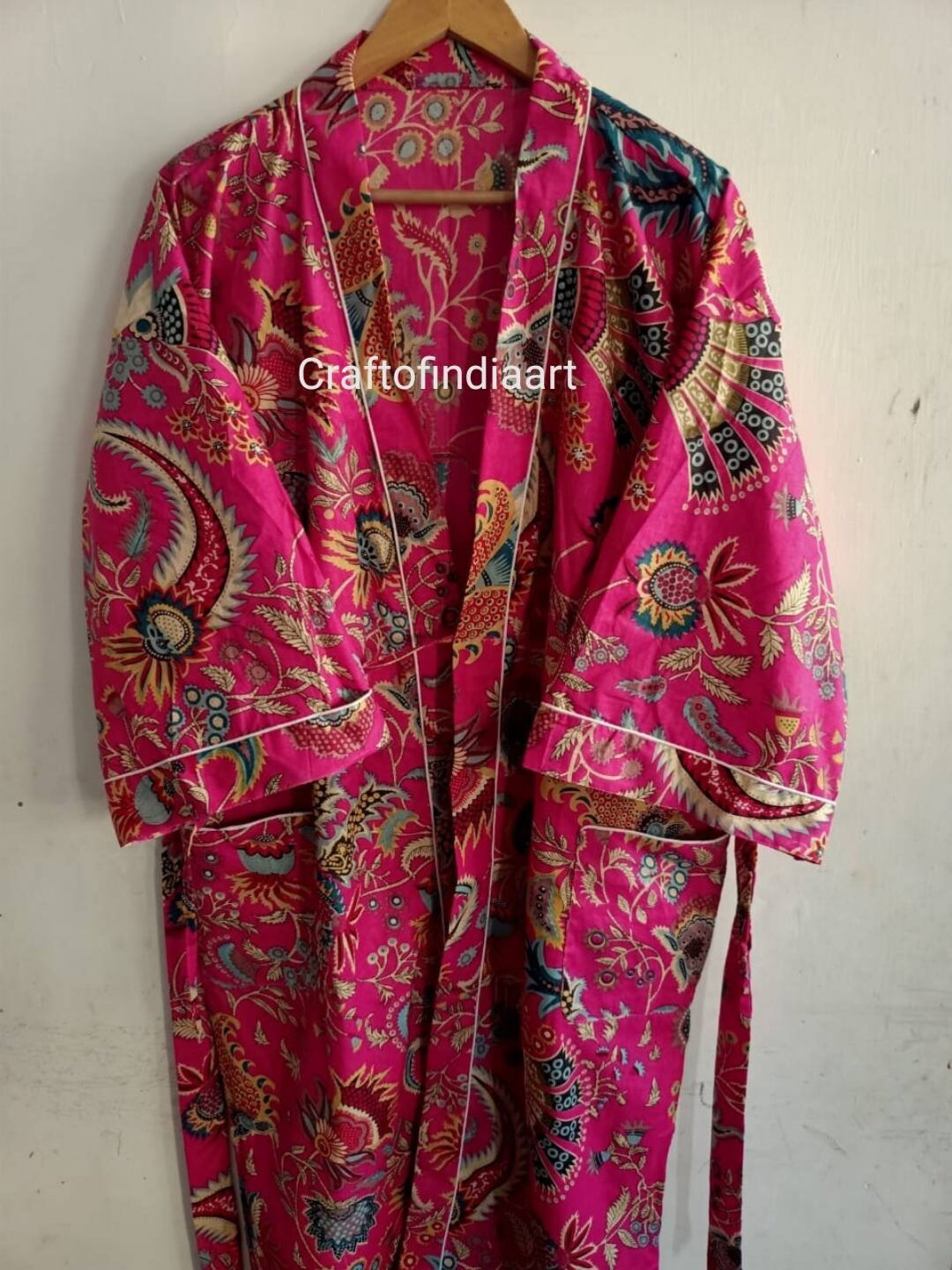 Pink Kimono Robe Kimono Cardiganrobe for Womenjapanese Etsy UK