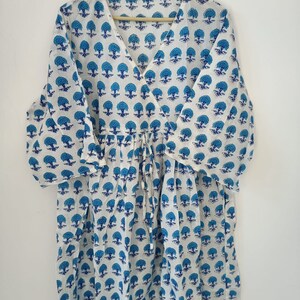 Indian Block Dress,Handblock Printed Dress,Cotton Dress,Indian Cotton Dress, Boho Dress,Summer Dress, India Print Dress, Pocket Dress