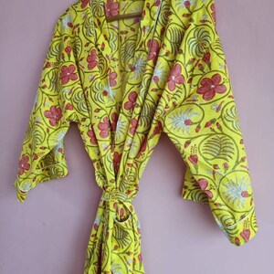 Cotton Kimono, Summer Wear Kimono,Kimono Robe,Night Costume,Delivery Gown, Japanese Robes,Fitted Cotton Long Kimono Cardigan, Women Dress
