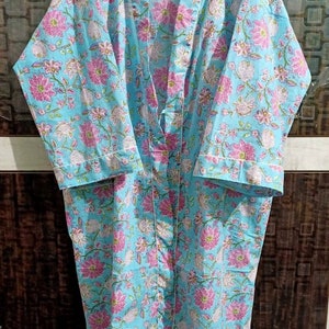 Beautiful Cotton Kimono Robe Kimono Cardigan Robe For Women Japanese kimono Robe Indian Robes Dressing Gown Long Boho Kimono Dress