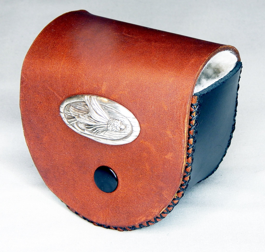 Leather Fly Reel Case -  Israel