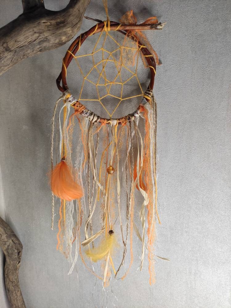 Attrape Rêve Naturel Orange