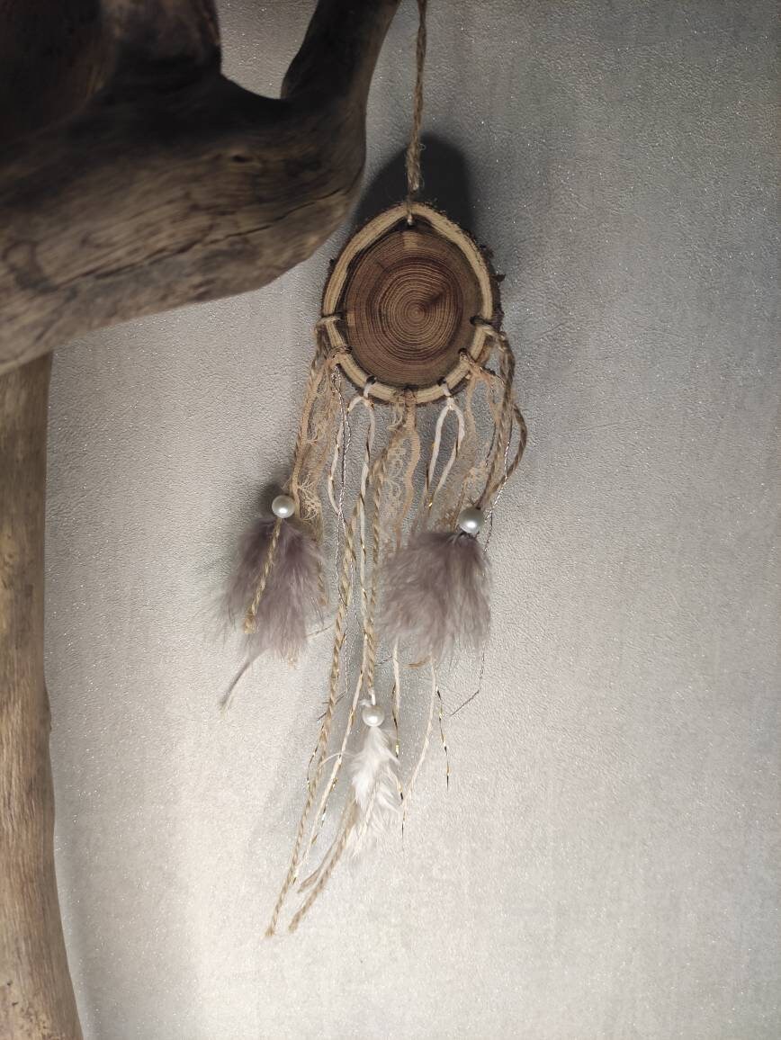 Petit Attrape Rêve Bois Naturel