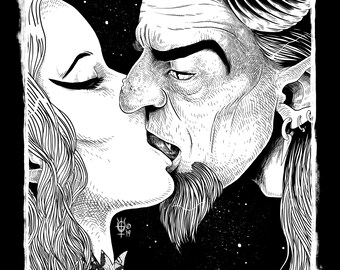 Demon Art Print Tired of Humans (Atlantisvampir)