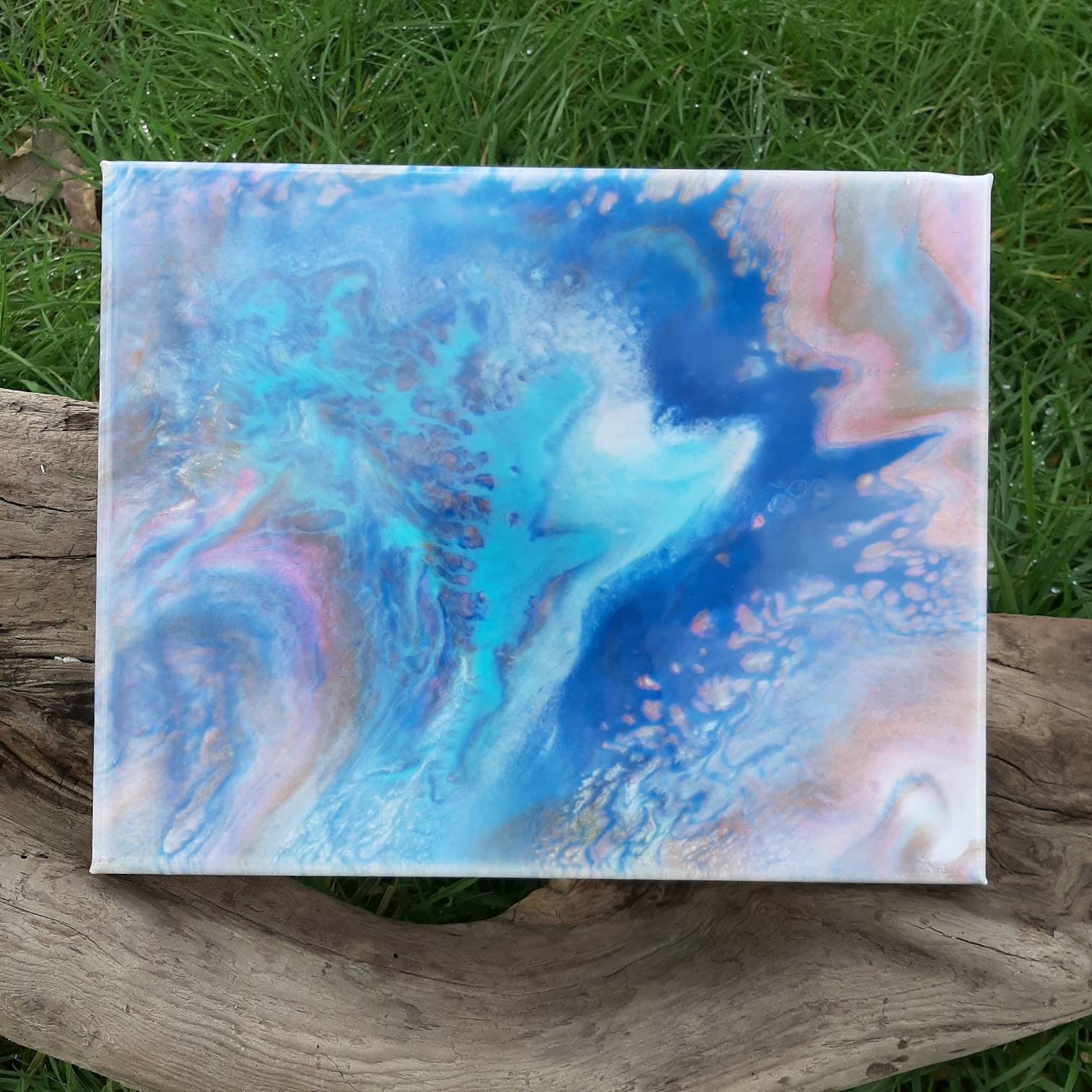 8x10 Epoxy Resin Canvas Art Etsy
