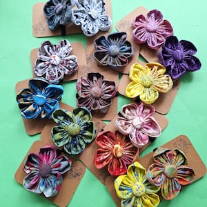 Fabric Flower Hairband – Handmade Hair Accessory, Ladies hair accessories, Ankara Hairband, Ankara Accessory, African Gift for Her