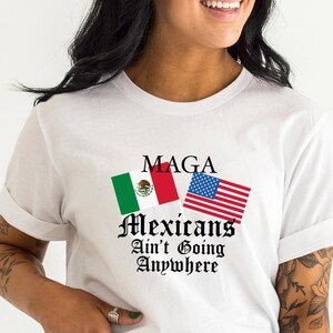 Os mexicanos não vão a lugar nenhum Tee, tee, protesto, protesto tee, os mexicanos não vão a lugar nenhum, orgulho mexicano