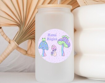 Mama magica mug, iced coffee mug, cute coffee mug, Mother’s Day, mom, mama, Spanish Mother’s Day, Mama magica