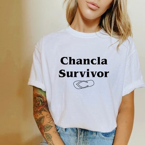 Chancla Survivor Tee, tee, shirt, chancla, chancla tee, chancla survivor, Mexican shirt, Spanish tee, chancla shirt