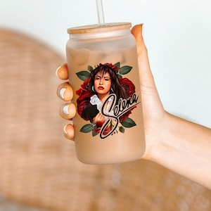 Caneca Selena, caneca de café gelado, caneca sublimada, caneca Selena, Selena Quintanilla, caneca mexicana, xícara fofa