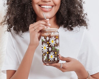 Daisy flower mug, cute mug, coffee mug, flower, flower mug, Daisy flower cup, Daisy flower, cute cup