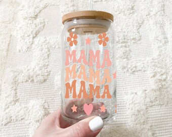 Mama mug, iced coffee mug, cute coffee mug, Mother’s Day, mom, mama,Spanish Mother’s Day, mom cup