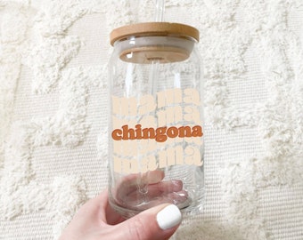 Mama chingona mug, iced coffee mug, cute coffee mug, Mother’s Day, mom, chingona, mama, mama chingona,Spanish Mother’s Day