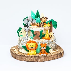 Jungle Cake Topper, Safari Cake Topper, Safari Animals Cake Topper, Wildlife Cake Topper, Zoo Animals Cake Topper, Safari Party