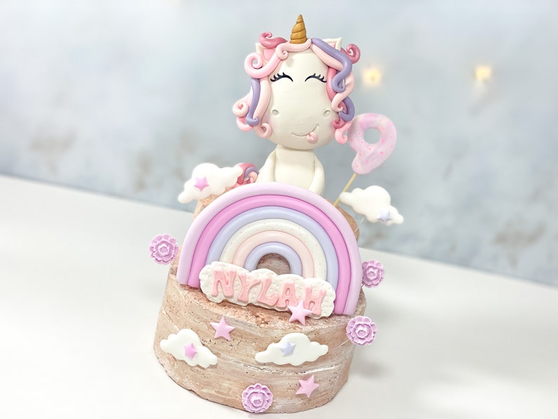 Fat Unicorn Cake Topper, Unicorn Cake Topper, Chubby Unicorn Cake Topper, Unique Cake Topper, Funny Cake Topper, Unicorn Party image 7