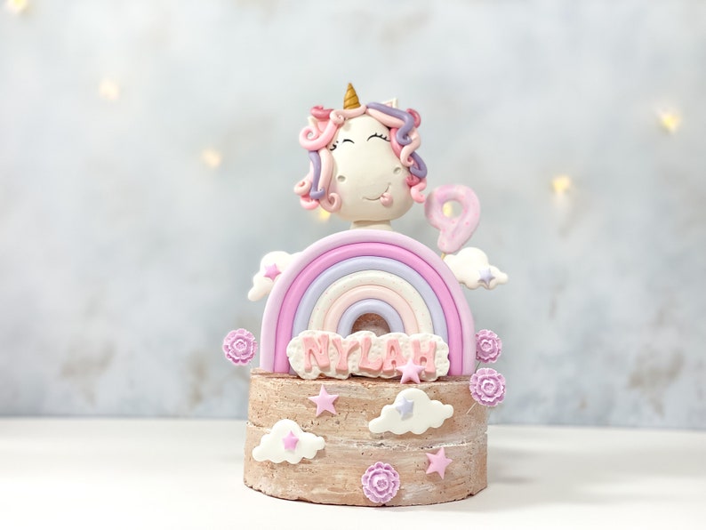 Fat Unicorn Cake Topper, Unicorn Cake Topper, Chubby Unicorn Cake Topper, Unique Cake Topper, Funny Cake Topper, Unicorn Party image 8