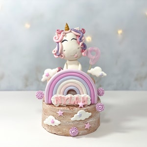 Fat Unicorn Cake Topper, Unicorn Cake Topper, Chubby Unicorn Cake Topper, Unique Cake Topper, Funny Cake Topper, Unicorn Party image 6