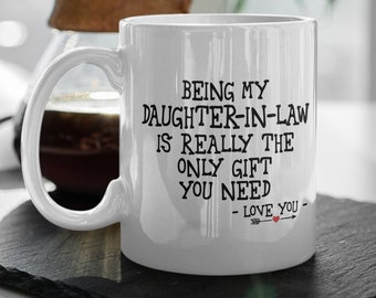 Funny Daughter-In-Law Coffee Mug, Novelty Gift