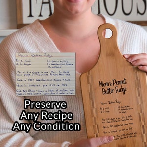 Recipe Cutting Board Preserve Handwritten Personalized Recipe Gifts For Grandma Family Preserve Recipe Keepsake Gift Gifts For Mom