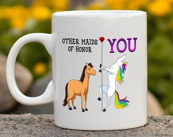 Unicorn Maid-Of-Honor Mug: Funny Bridal Party Gift