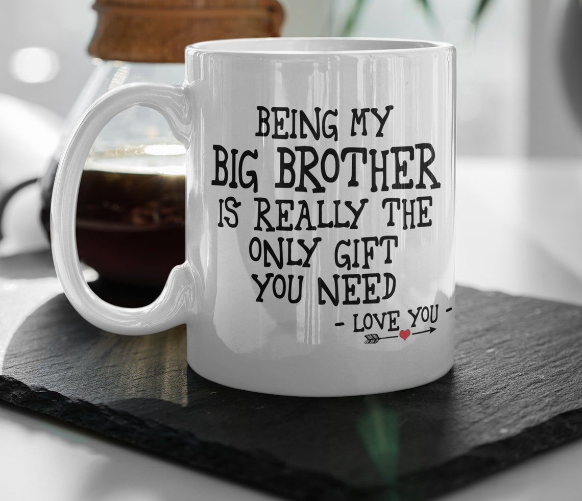 Funny Big Brother Mug Coffee Mug For Big Brother Best Funny Etsy