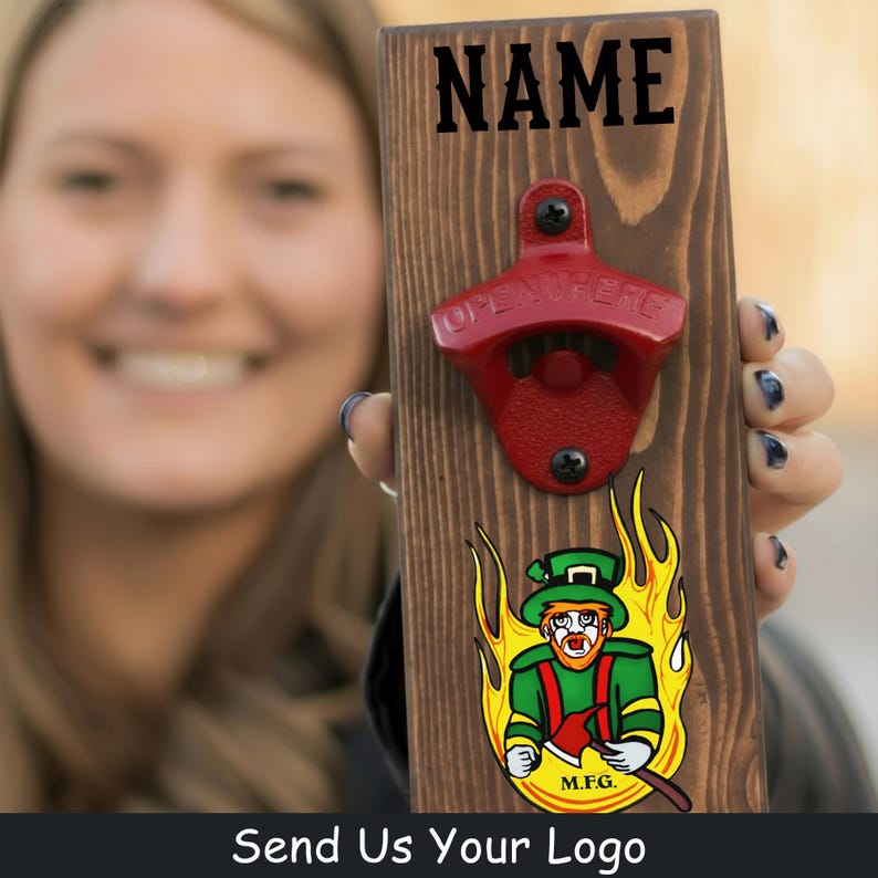 Firefighter Gift, Personalized Bottle Opener, Fireman Gift, Fire Chief Gifts, Custom Firefighter Gifts, Fire Fighter Retirement Gift bild 2