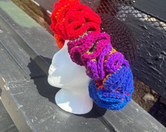 Crochet Ruffle Hat