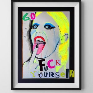 Amyl and The Sniffers Amy Taylor / Impresión de arte pop / Regalo para amantes de la música / Grosero