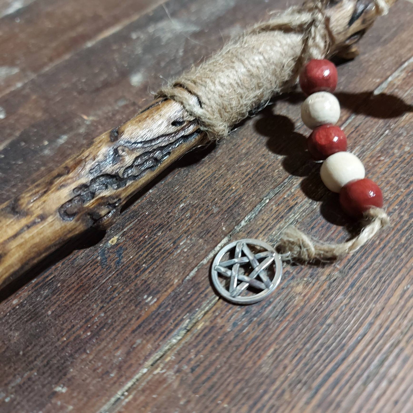 Wooden Wand Witchcraft Decor Divination Tool OOAK Etsy