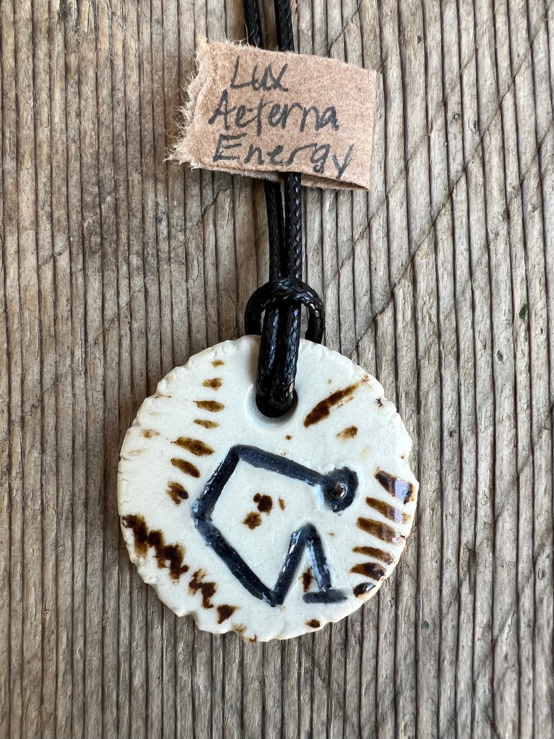 Archangel ARIEL URIEL Handmade Clay Necklace Etsy