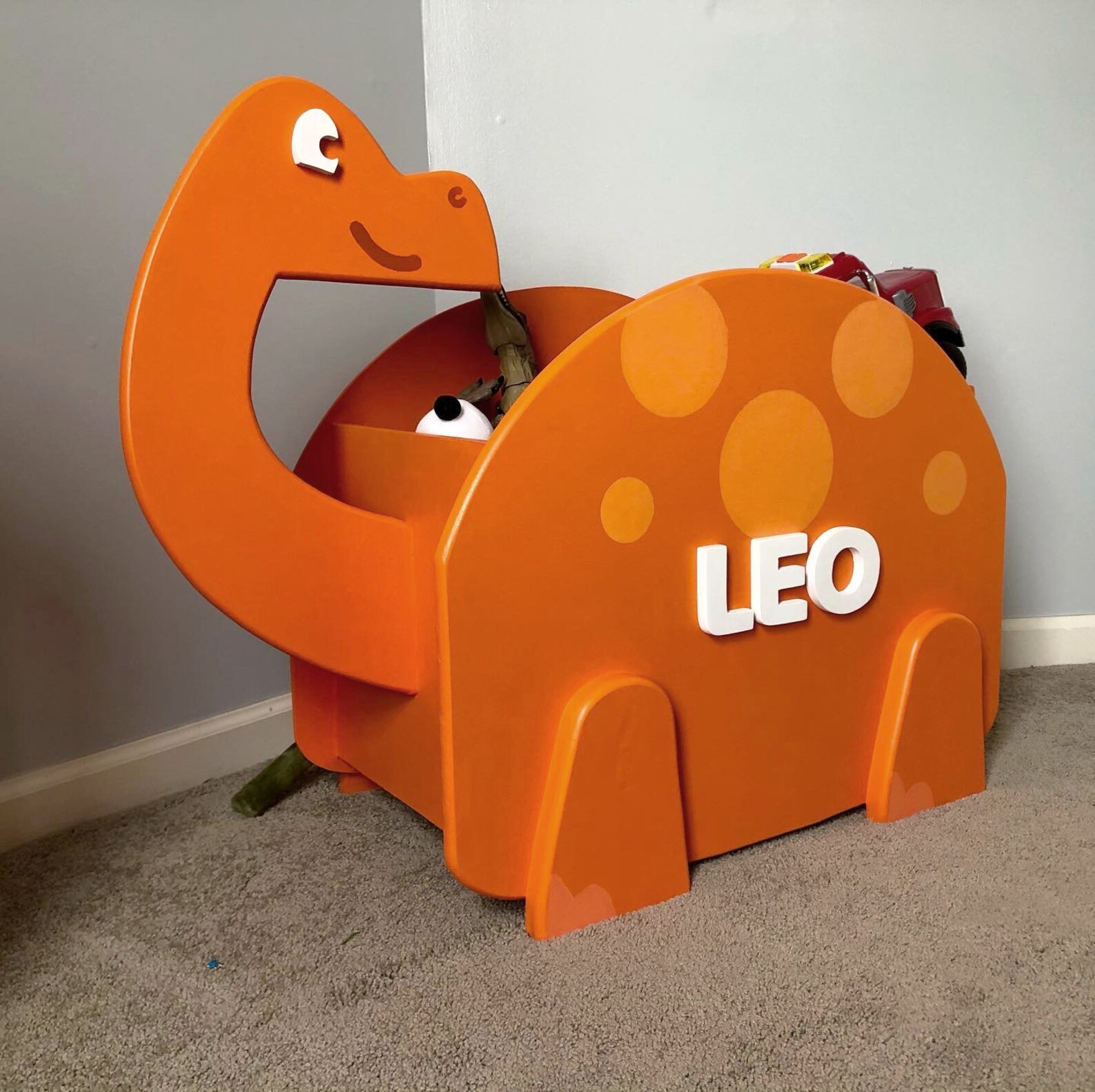 Handmade Dinosaur Toy Box Unique Boys Toy Storage Kids Room Etsy