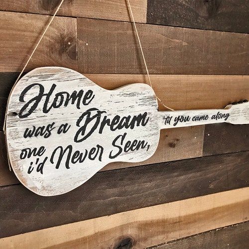 Handmade Wood Jason Isbell cover Me Up Guitar Wall Etsy