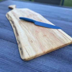 Live Edge Charcuterie Board Rustic Cheese Board Custom Box Elder Board Live Edge Board  Anniversary Gift Wedding Gift