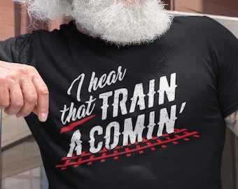 Johnny Cash Folsom Prison Blues T-Shirt: Country Music Train Graphic