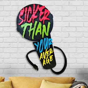 Handmade Notorious B.I.G Wood Hypnotize Microphone Wall Art, Sicker Than Your Average Artwork, Biggie Smalls Hip Hop Art