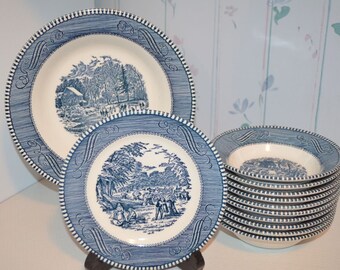 currier and ives plates value