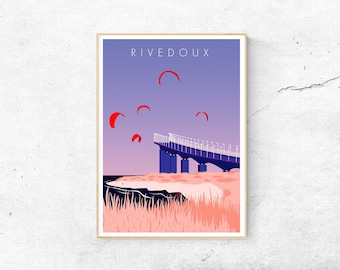 Affiche ile de ré - Rivedoux - A3