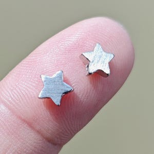925 Sterling Silver Star Spacer Beads 6.5mm x 2.5mm Side Drilled Five-pointed Star Bead 1mm Hole For Jewelry Making