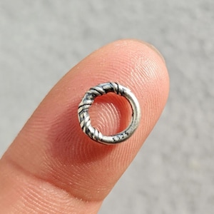 Sterling Silver Jump Ring Solid 925 Silver Closed Rings 9.5mm Round Connector Links Jewelry Supplies Findings y197