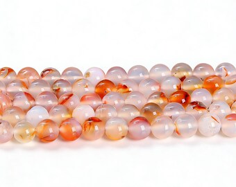 Natural Agate Ball Beads Strand Round Crystal Loose Bead 4mm 6mm 8mm 10mm Bulk Lots Wholesale