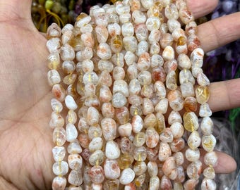 Irregular Natural Quartz Beads Strand Gemstone Nugget Spacer Bead 6mm-8mm Bulk Lots Wholesale