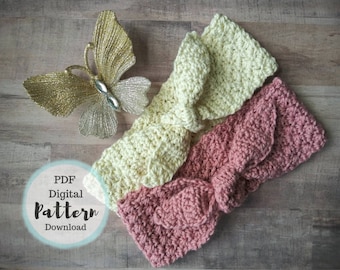 Farmhouse Style Spa Headband |  PDF DIGITAL DOWNLOAD | Crochet Pattern