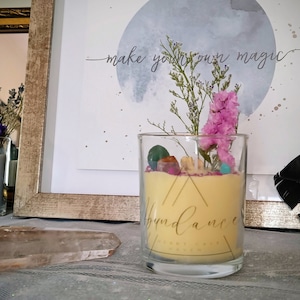 Abundance Intention Candle for Spells & Manifestation (8oz)